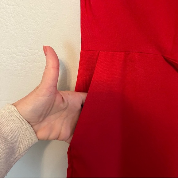 Lulu's Vibrant Red Tie-Front Jumpsuit - Picture 10 of 16